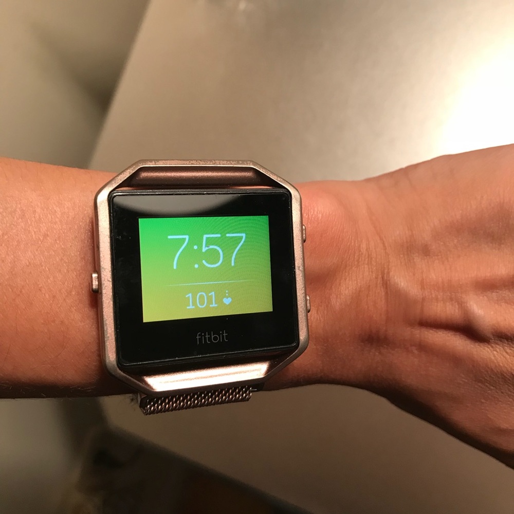 Fitbit Blaze small with purple band + 2 bands